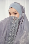 Mini Telekung Santorini Light Grey